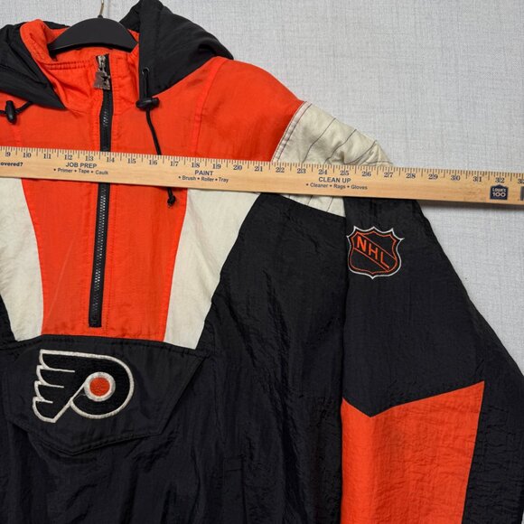 Vintage Starter NHL Philadelphia Flyers Pullover Windbreaker Jacket Size XL - Picture 9 of 15